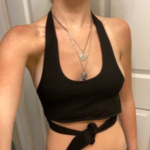 Black crop top